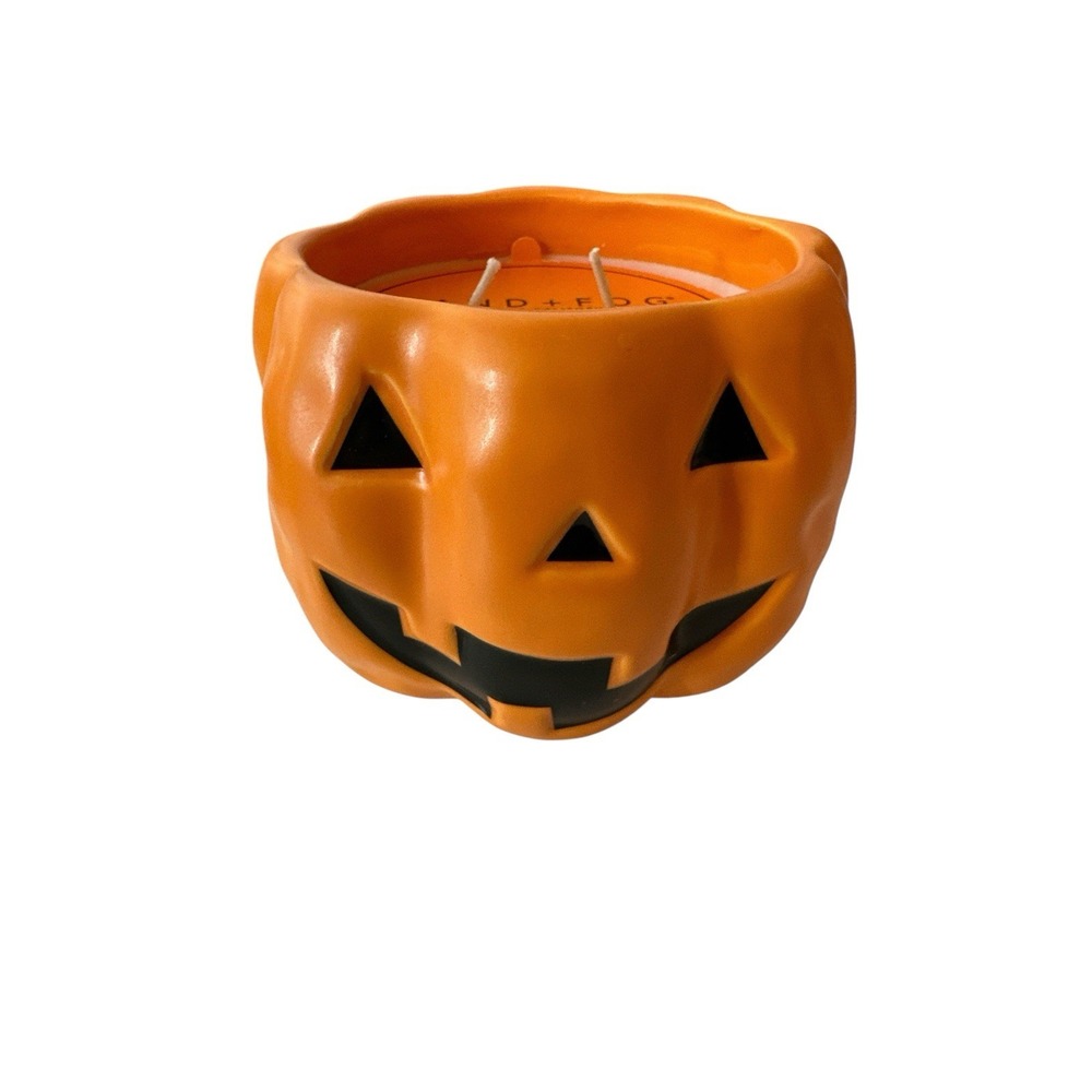 New Sand + Fog Autumn Harvest Jack O'Lantern Pumpkin Candle 21‎ Oz Halloween